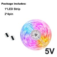 เทปไฟ5050 LED ไฟ LED RGD สีไฟติดห้องแบบแอลอีดี5V รีโมทคอนโทรล USB ตกแต่งห้องนอนไฟแบ็คไลท์ทีวี LED 5ม. 10ม. 15ม. 20ม. 30ม.