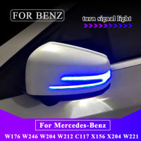 2ชิ้นแบบไดนามิกเลี้ยวไฟ LED กระจกมองข้างตัวบ่งชี้สำหรับ Benz W204 CLA A B C E S GLA GLK CLS ชั้น W176 W212