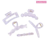 BASILBLA วัสดุดีไอวาย หลายสี Barrette โปร่งใสโปร่งใส การตกแต่งตกแต่ง อุปกรณ์ครีมเจล กาวติดผมสำหรับครีมแบบทำมือ คลิปหนีบเล็บ กิ๊บติดผม DIY แพคเกจวัสดุคลิปผม