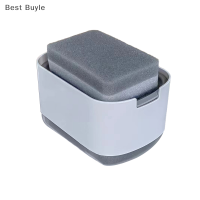 ?Best Buyle ตู้ทำสบู่แบบ3-in-1ตู้ทำสบู่ในครัวพร้อมที่ล้างของเหลวที่ใส่ฟองน้ำและชั้นเก็บของพร้อมปั๊ม