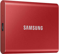 Unknown Samsung T7 Portable SSD 2TB - Up to 1050MB/s - USB 3.2 External Solid State Drive, Red (MU-PC2T0R/AM)