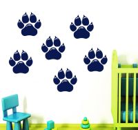 [COD] Dog Paws Wall Stickers Design Decals Decal Vinyl Sticker Pets Grooming SA508