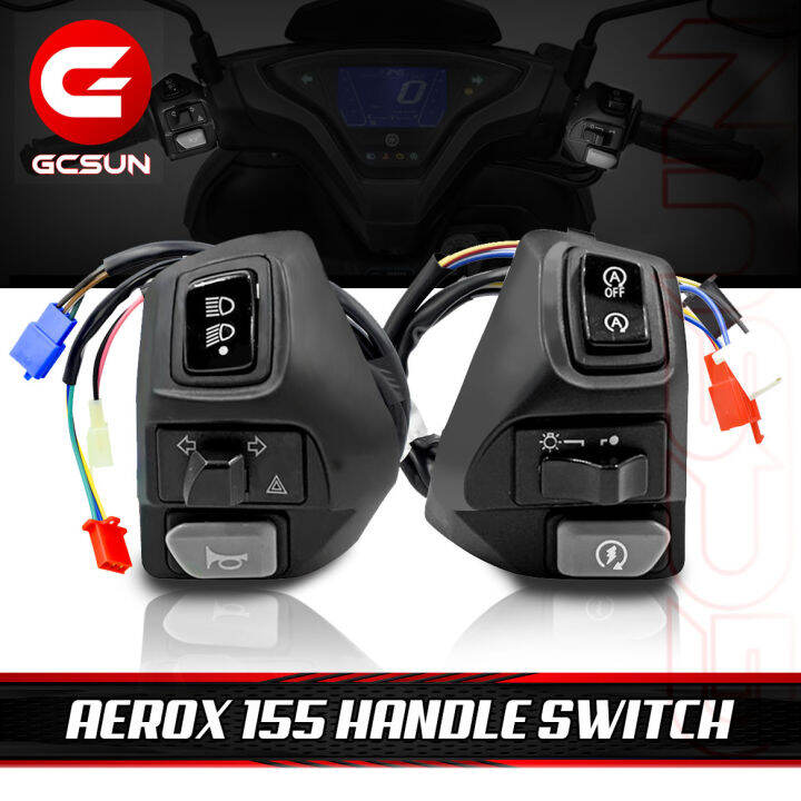 Domino Switch with hazard lights fit on Aerox Mio soul Mio Mxi Mio ...