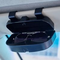 【cw】hot Type Buckle Car Glasses Supplies 3 Color Optional Storage Holder Sunglasses