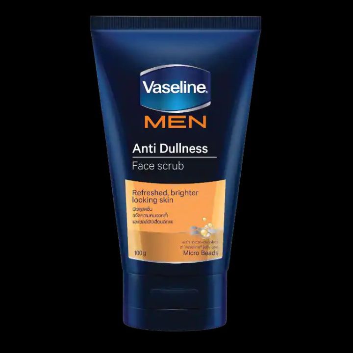 vaseline-วาสลีน-เมน-แอนตี้-ดัลเนส-เฟซ-สครับ-100-กรัม-สครับล้างหน้า-ผิวดูสะอาด-สดใส