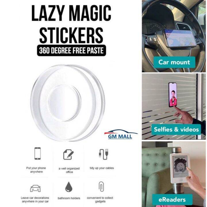 GEL PAD Magic Nanotechnology Phone Holder Silicone Bracket Stand Paste