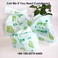 10Pcs/Lot 20x36 26x42 Vegetable Storage Bag Bread Pouch Wedding Gift Packing Bag Plastic Shopping Bag Can Be Customized Logo