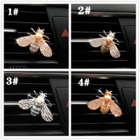 Bees Car Air Freshener Auto น้ำหอม Diffuser รถ Outlet Aroma Diffuser คลิปภายในคริสตัลตกแต่งน้ำหอมรถระงับกลิ่นกาย