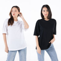 เสื้อOversized คอตตอน สีเอิร์ทโทน เข้ม  9 สี ทรง oversize