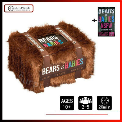 【 Ready Stock 】 Bears VS babies BOARD Game ปาร์ตี้เกมของขวัญเวอร์ชั่นภาษาอังกฤษพื้นฐาน + แพ็คเสริม