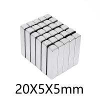 【lz】✇㍿  Rare Earth Small Square Frigorífico Ímãs Neodímio Magnético Bloco N35 Poderoso 20x5x5mm 20-300Pcs