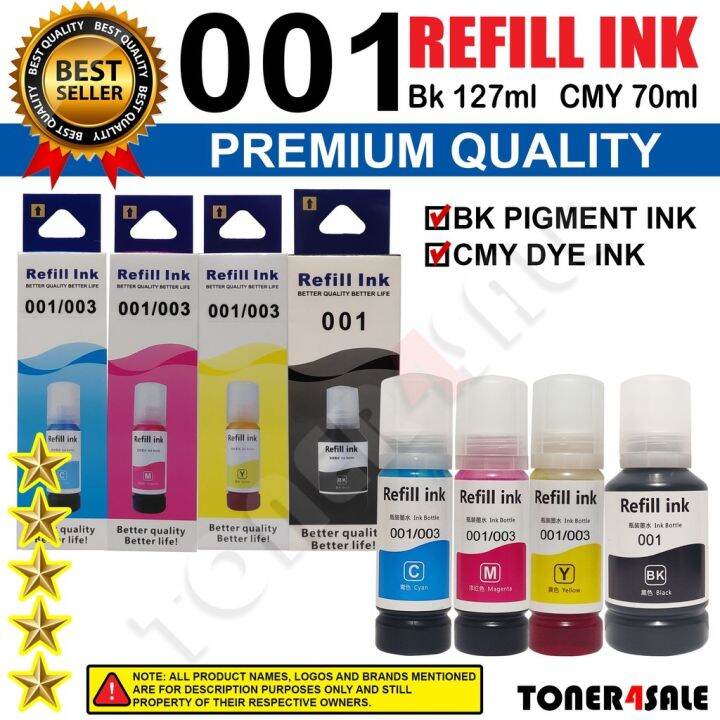 001 refill ink for epson L4150 L4160 L4260 L6160 L6260 L6170 L6270