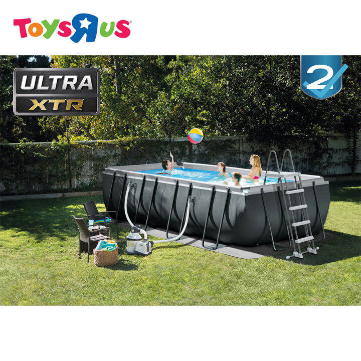 Ultra Xtr Rectangular Pool Set (5.49M x 2.74M x 1.32M), Ages 6+, With ...