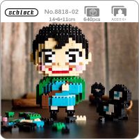 SC 8818-02 Anime Ranking of Kings Cloak Prince Bojji Monster Kage 3D Mini Diamond Blocks Bricks Building Toy for Children no Box