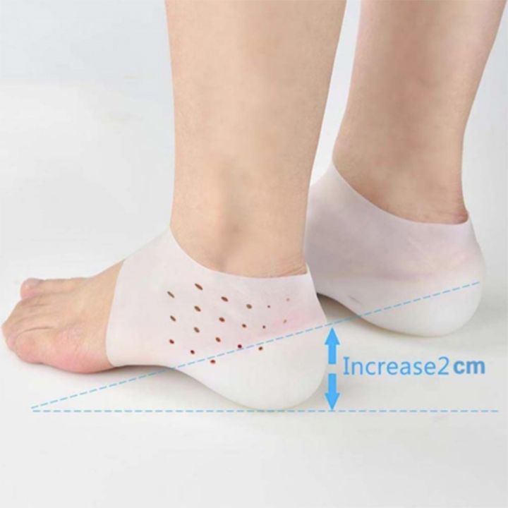 1pair-invisible-height-increased-insole-silicone-heel-socks-for-women-men-insoles-2-4cm-insoles-for-plantar-fasciitis-shoe-sole