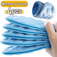 4Pcs Massage Memory Foam Insoles For Shoes Sole Breathable Cushion Sport Running Insoles For Feet Orthopedic Insoles Shoe Pads Shoes Accessories