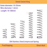 SUS Strong Pressure Y-shaped Compression Spring Steel Wire 304 Stainless Steel Diameter 1.6mm 5PCS Coil Springs