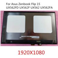 15.6นิ้วอุปกรณ์เสริมสำหรับ ASUS หน้าจอ Lcd Zenbook พลิก UX562FA 15 UX562FD UX562F UX562 Ux562เมทริกซ์ Lcd พร้อม NV156FHM-N4L สัมผัส