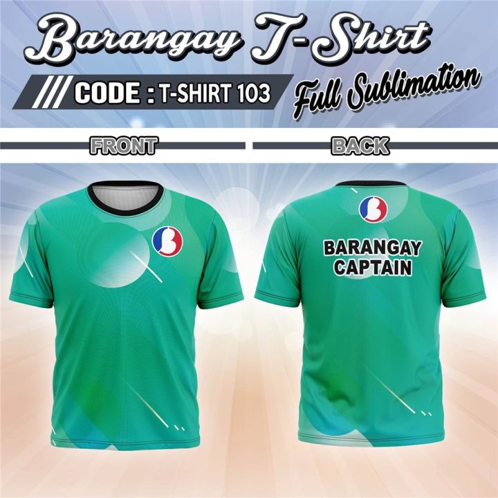 BARANGAY CAPTAIN TSHIRT Full Sublimation for Men - [SPOT COMMODITY ...