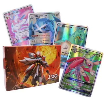 New Pokemon Cards in Portuguese TAG TEAM GX V VMAX Trainer Energy  Holographic Playing Cards Game Português Children Toy