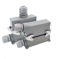 ✳ Heavy Duty Connectors HDC-HE-024-1/2/3/4 F/M 24pin Industrial rectangular Aviation connector plug 16A 500V Screw connection