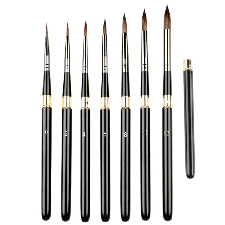 Wolf Hair Paint Brush Art Painting Brushes With Detachable Metal Rod
