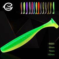 QXO 10pcs/Lot Soft Lures Silicone Bait 5.5 7 10 cm Swimbait Wobblers Artificial Tackle Goods For Fishing Sea Fishing Pva