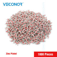 Veconor 1000 ชิ้นโลหะโทนสีเงินสีแดงรถบรรทุกยางยางวาล์ว Stem Core Replacement Part พื้นผิวชุบสังกะสี-dfgsrertersd