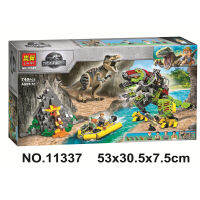 Compatible with Lego Jurassic series Tyrannosaurus rex vs. Mecha Dinosaur 75938 assembling building blocks toy 11337