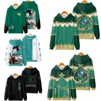 Genshin-Sudadera con capucha para hombre y mujer, ropa de calle estilo Hip Hop, con diseño de baratos de impacto Venti, estilo Harajuku, Cosplay