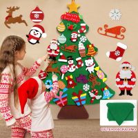 3D DIY Felt Christmas Tree Decorations For Home Christmas Ornaments Christmas Gift For Kids Cristmas Noel Happy New Year 2023