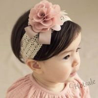 【hot sale】◐ C05 Baby Headband Flower Girls Pink Ribbon Hair Bands for Baby Girls Kids Headbands