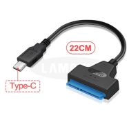 PRO+++ โปรโมชั่น USB C 3.1 Cable To SATA 22Pin USB C อะแดปเตอร์ Suport 2.5 นิ้วภายนอก SSD ฮาร์ดดิสก์ไดรฟ์ 22 PIN SATA III สาย USB SATA มีบริการจัดส่ง อะ แด ป เตอร์ อะแดปเตอร์ รถยนต์