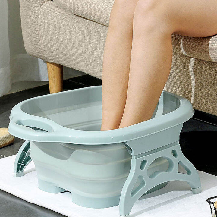 Foot Soaking Bath Basin Foldable Portable Roller Design SPA Massage
