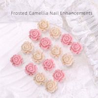 อุปกรณ์แต่งเล็บชิ้น/เซ็ต Nitar Ts50 Frosted Camellia เครื่องประดับเล็บเรซิ่นดอกไม้สว่านงานศิลปะ Nill เล็บ Rhinestones Camellia อุปกรณ์ตกแต่งเล็บ