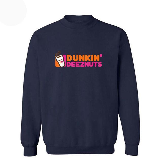 เสื้อฮู้ดแฟชั่น-dunkin-ถั่วดีซชุดวอร์มผู้ชายสีดำเสื้อกันหนาวขนแกะอบอุ่นสำหรับเสื้อสวมศีรษะทรงใหญ่