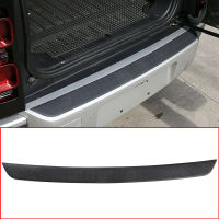 รถจัดแต่งทรงผมสีดำรถด้านหลังกันชนแผ่น Trunk Sill Cover Guard สำหรับ Land Rover Defender 90 110 2020อุปกรณ์เสริมอัตโนมัติ