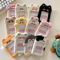 hot！【DT】✟✼  Kawaii Cartoon Soft 3 Inch Kpop Photocard Holder Photo Card Pendant School Stationery