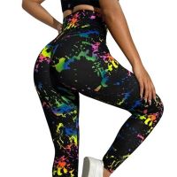 Women Tie dye Gym Leggings Seamless Women Push Up Booty Pants Scrunch Sports Fitness High Waist Workout Yoga Leggins