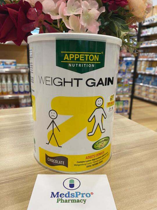 MedsPro APPETON Weight Gain Chocolate 900g Lazada