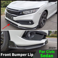 ชุดกันชนหน้ารถสำหรับ Honda Civic Sedan,ชุดแต่งกันชนหน้าคางล่างรถยนต์สำหรับ Honda Civic Sedan ปี2019 2020 2021 2019 + อุปกรณ์ปรับแต่ง