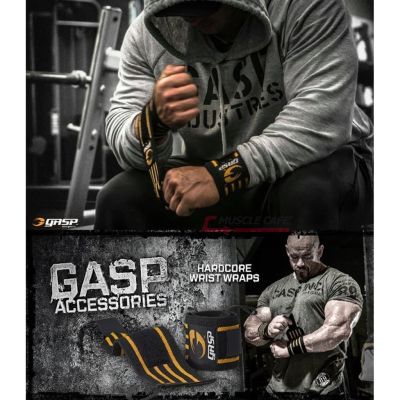 GASP Hardcore Wrist Wraps (สายรัดข้อมือนักกีฬาเกรดพรีเมี่ยม)