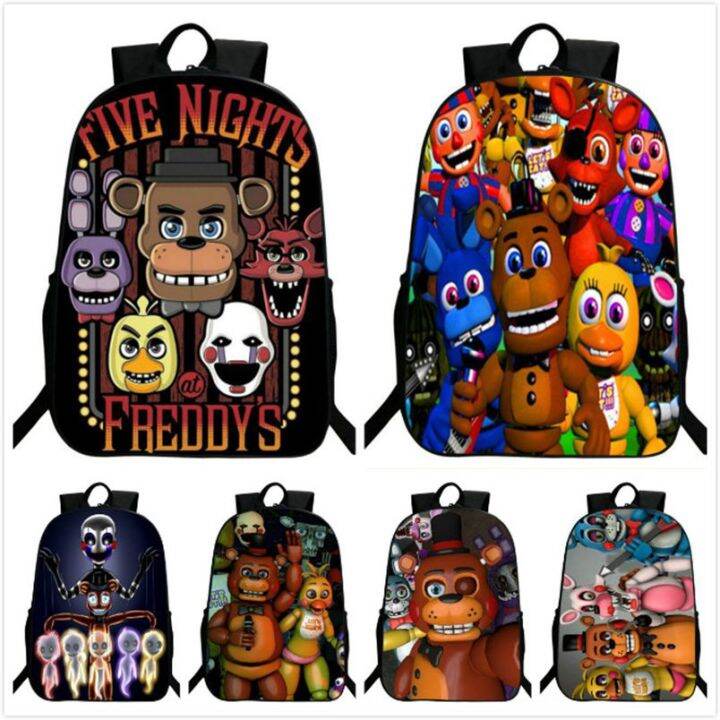 【COD】Five Nights At Freddy's Backpack Freddy Chica Foxy Bonnie FNAF ...