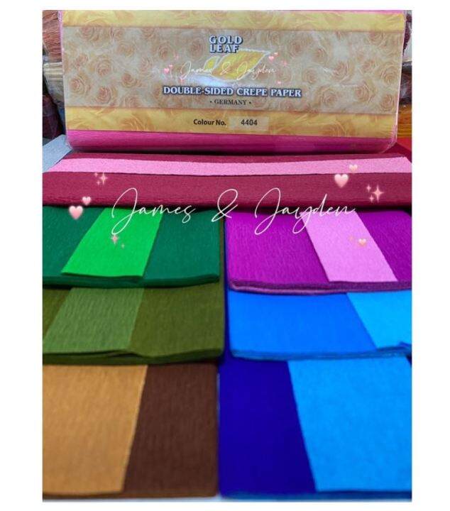 Double Sided Crepe Paper DIY / Kertas Crepe 2 Warna / Kertas Bunga Lazada