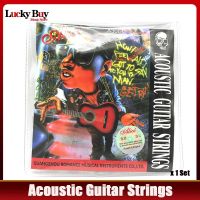 ‘、】【= 1Set Alice A306 Super Light Stainless Steel Silver Plated Folk Acoustic Guitar Strings