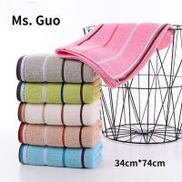 34*74cm Cotton Face Towel Soft Terry Absorbent Quick Drying Body Hand Hair Bath Towels Washbasin Facecloth Bathroom