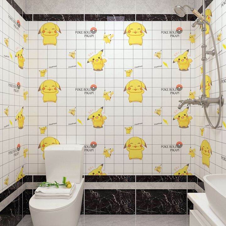 bathroom-toilet-stickers-waterproof-wallpapers-wall-stickers-floor-self-adhesive-kitchen-oil-proof-tile-vinyl-home-3d-wallpaper