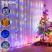 ◆✹ LED String Lights Christmas Decoration Remote Control USB Wedding Garland Curtain 3M Lamp Holiday For Bedroom Bulb Outdoor Fairy