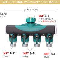 Npt Bsp 3/4Quot; รางช่องยูเอสบีชลประทานการเกษตรพร้อมตัวเชื่อมต่อน้ำสำหรับสวนยางสังกะสีอัลลอยวาล์วปิด