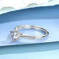 s925 Elegant2 ring แหวนเงินแท้ สวยเรียบหรู ประดับด้วย Cubic Zirconia (CZ) ปรับขนาดได้